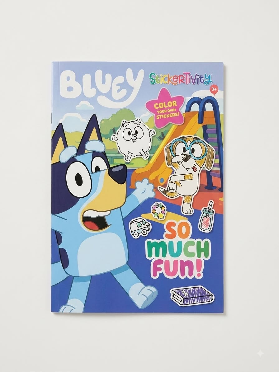 Bluey Stickerivity Activity Book – "So Much Fun!"