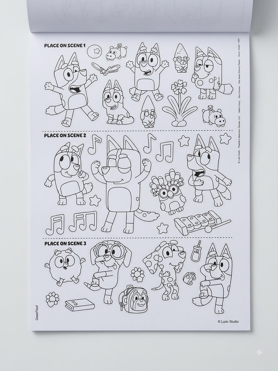 Bluey Stickerivity Activity Book – "So Much Fun!"