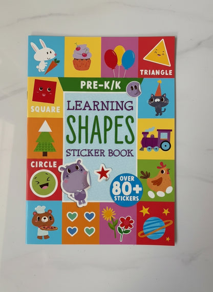 Learning Shapes Sticker Book – Pre-K / Kindergarten (80+ Stickers!)