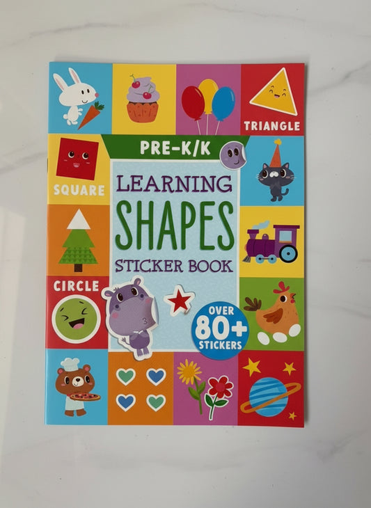 Learning Shapes Sticker Book – Pre-K / Kindergarten (80+ Stickers!)